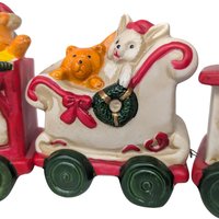 Vintage Christmas Express Ceramic Holiday Train Set