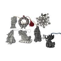 Vintage Avon Pewter and Silver Plate Ornament Choice