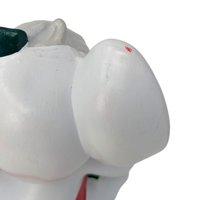 Vintage Ceramic Christmas Mouse Figurine