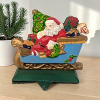 Vintage Cast Iron Christmas Stocking Holder Choice