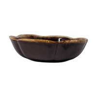 Vintage McCoy Brown Drip Bowl 7528