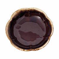 Vintage McCoy Brown Drip Bowl 7528