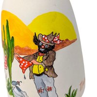 1981 Signed Artist Cowboy Clown Bell