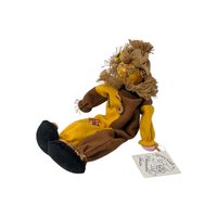 Vintage Judy Hunter Scarecrow Musical Shelf Sitter
