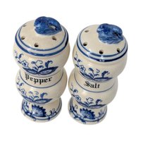 Vintage Watkins Blue Onion Shakers