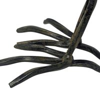 Vintage Ceramic and Metal Crow Figurine Pair