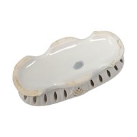 Vintage Ivory and Gold Reticulated Trinket Dish