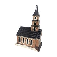Vintage Ceramic Lighted Village Church