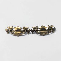 Vintage Brass Chippendale Batwing Drawer Pulls