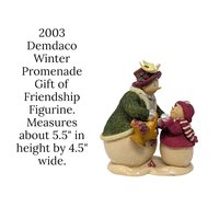 2003 Demdaco Winter Promenade Gift of Friendship Figurine