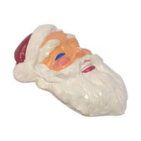 Vintage Chalkware Santa Claus Wall Hanging