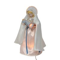 1965 Light Up Mary and Baby Jesus Tree Topper