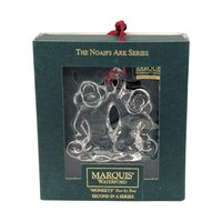 Vintage Marquis by Waterford Noah's Ark Monkeys Ornament