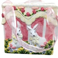 Vintage Ceramic Easter Bunny Bag