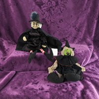 Vintage Halloween Witch Pair