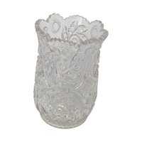 Vintage Cut Crystal Pinwheel Vase