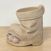 JCCI Vintage Mouse and Boot Planter