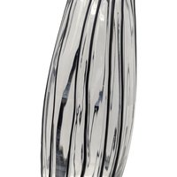 Vintage Mid Century Striped Glass Vase