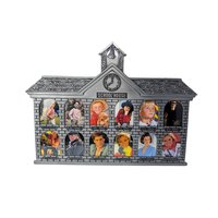Vintage Pewter Tone Schoolhouse Frame