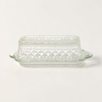 Vintage Anchor Hocking Wexford Clear Butter Dish