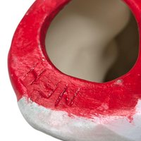 Vintage Ceramic Christmas Mouse Figurine