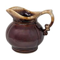 Vintage McCoy Brown Drip 5" Pitcher