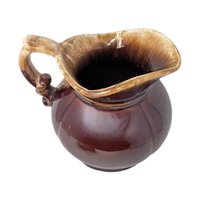 Vintage McCoy Brown Drip 5" Pitcher