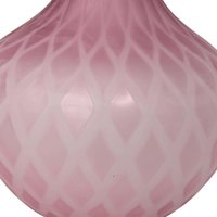 Vintage Pink Murano Diamond Quilled Vase