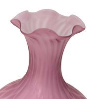 Vintage Pink Murano Diamond Quilled Vase