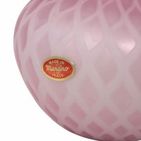 Vintage Pink Murano Diamond Quilled Vase