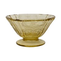 1930s Madrid Amber Sherbet Set of 6