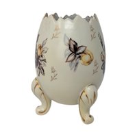 1960s Napcoware 3 Footed Egg Vase Porcelain – Mid-Century Spring Decor