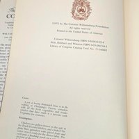 1971 The Williamsburg Cookbook