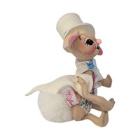 1993 Annalee Spring Floral Dandy Bunny