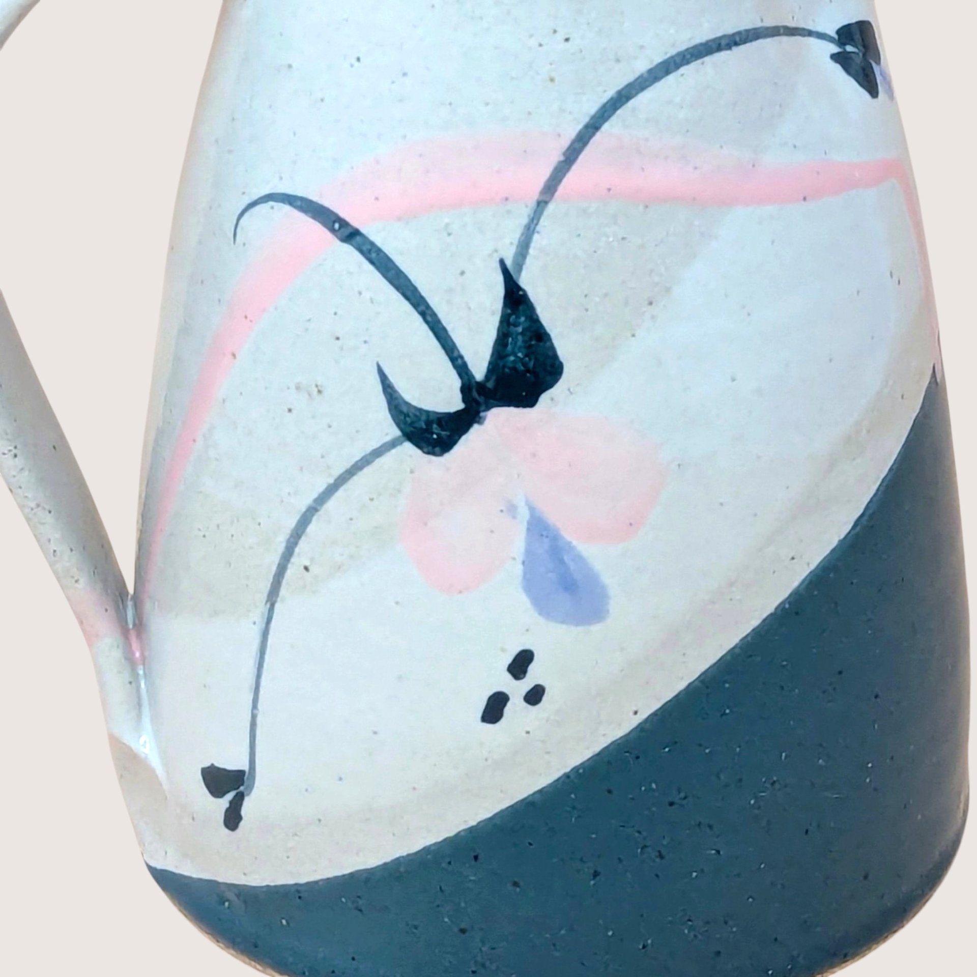 1980s Signed Studio Pottery Pitcher