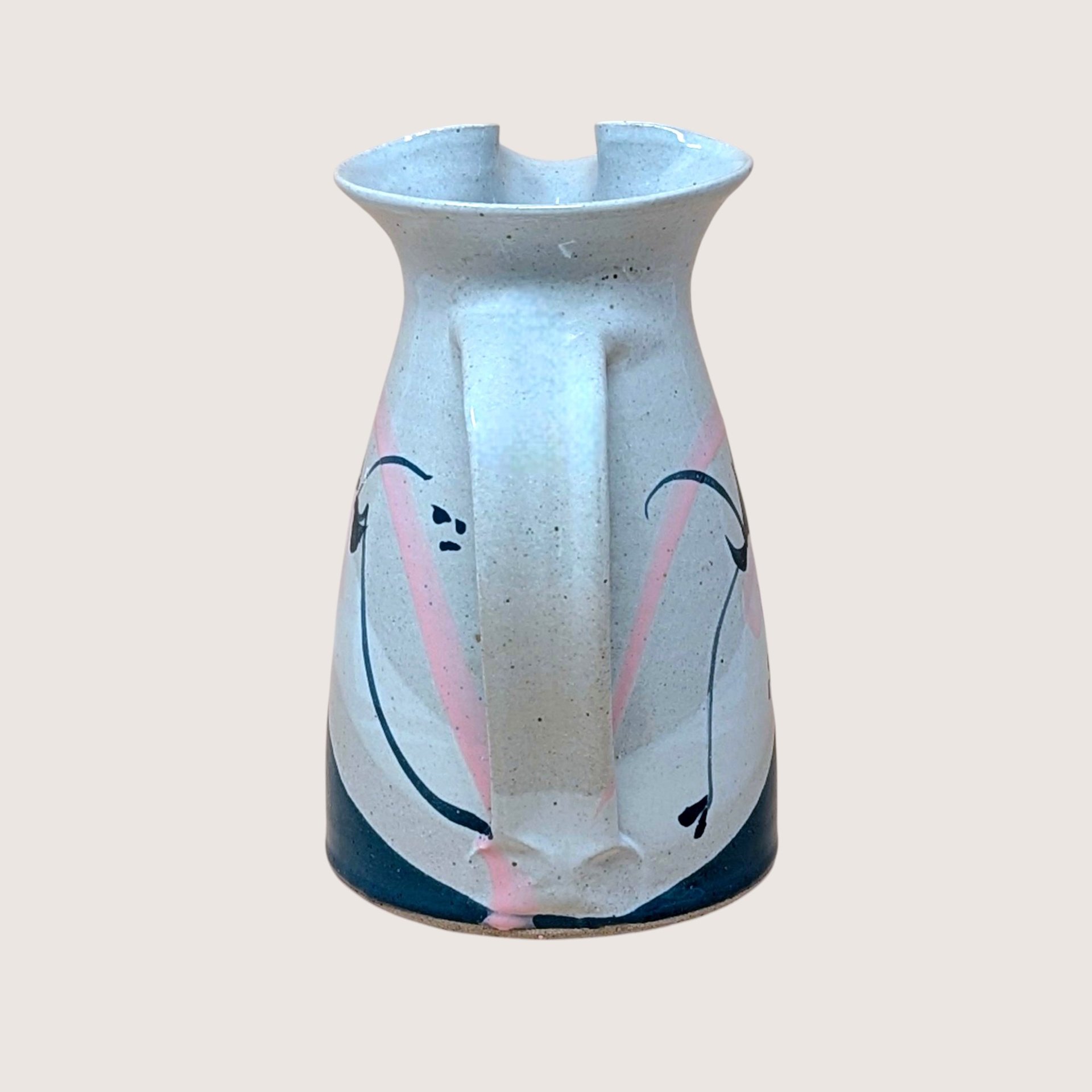 1980s Signed Studio Pottery Pitcher