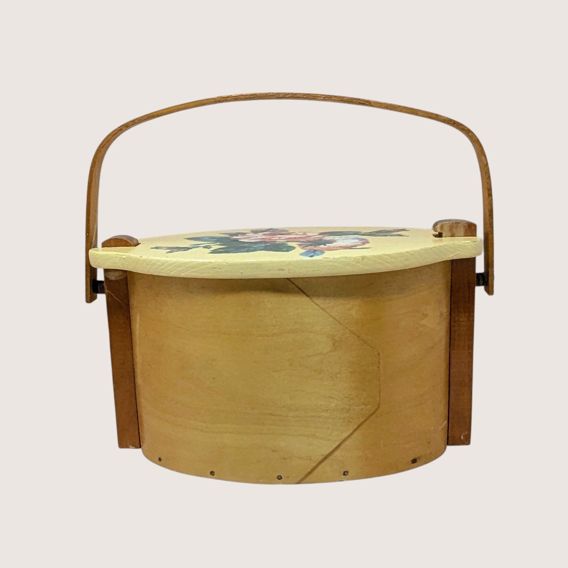 Mid-Century Basketville "Putney" Wood Basket 