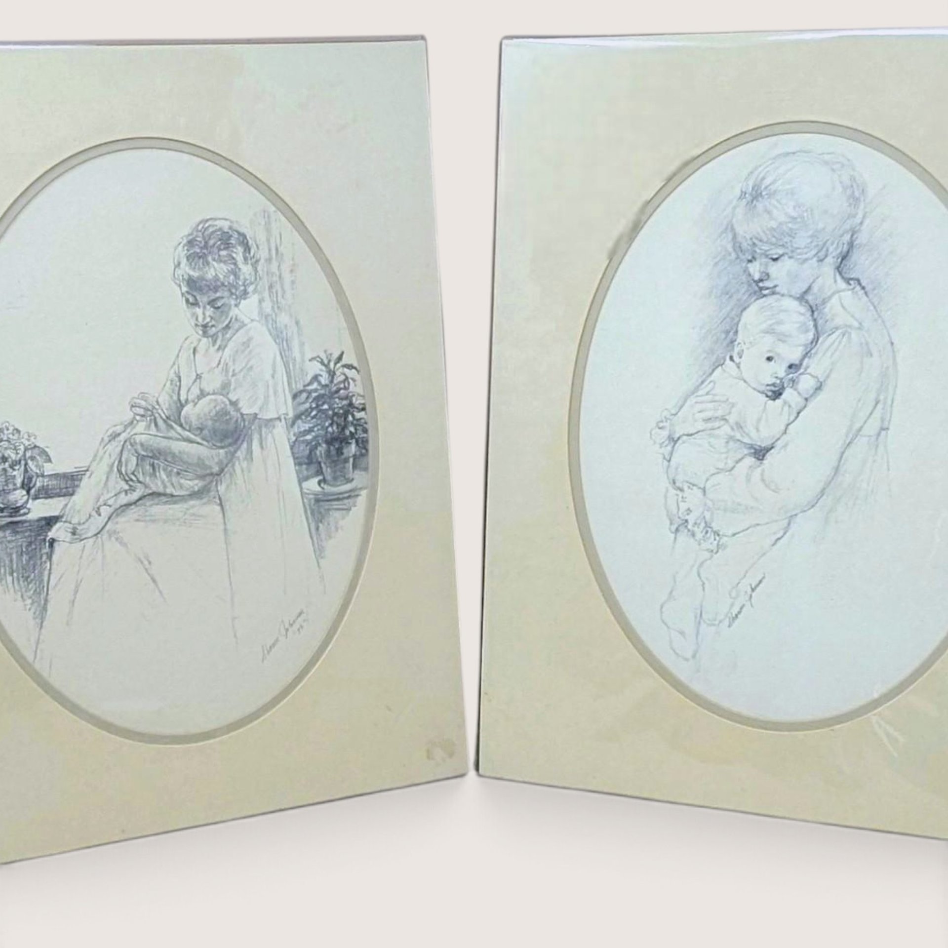 Vintage Sharon Johnson Mother And Child Art Prints