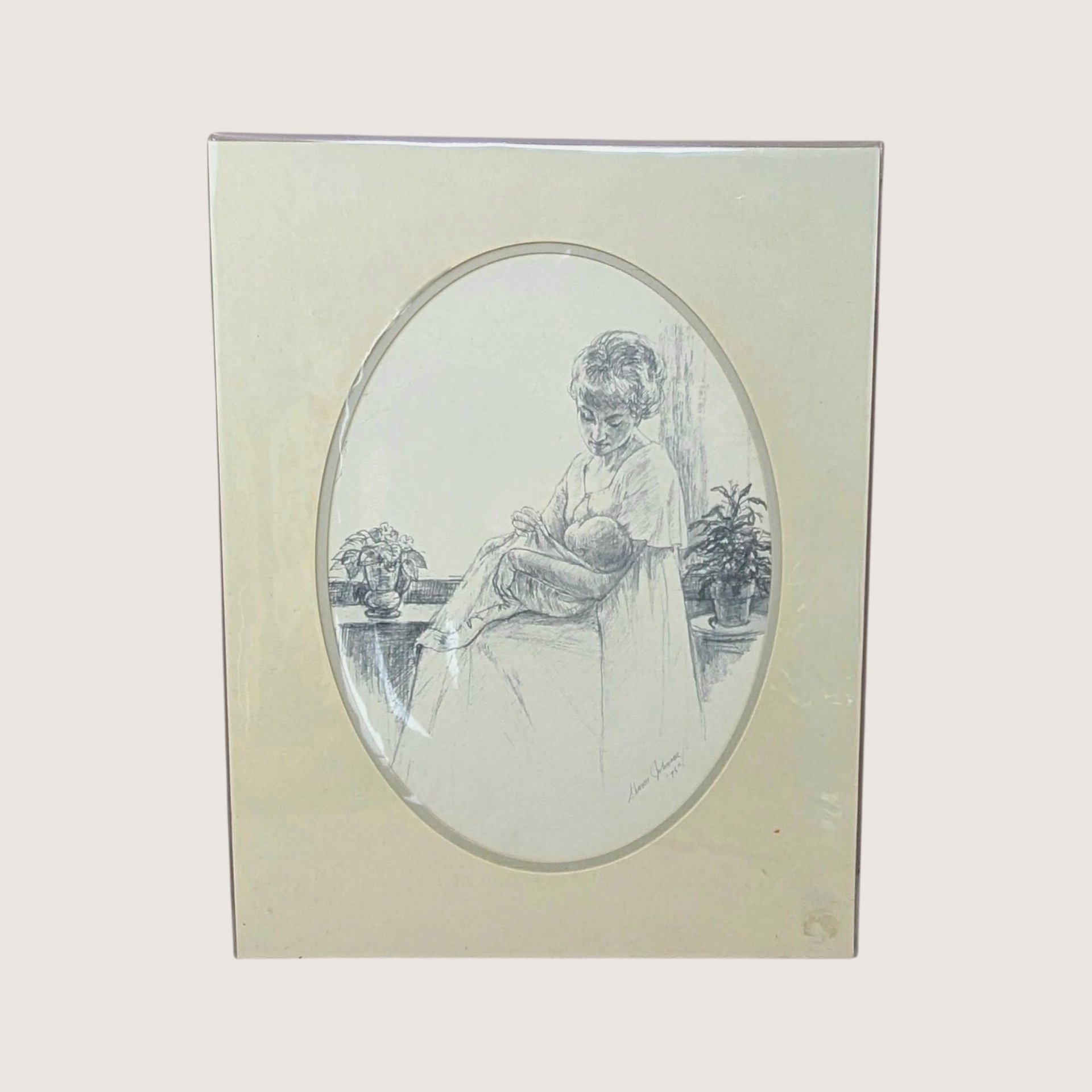 Vintage Sharon Johnson Mother And Child Art Prints