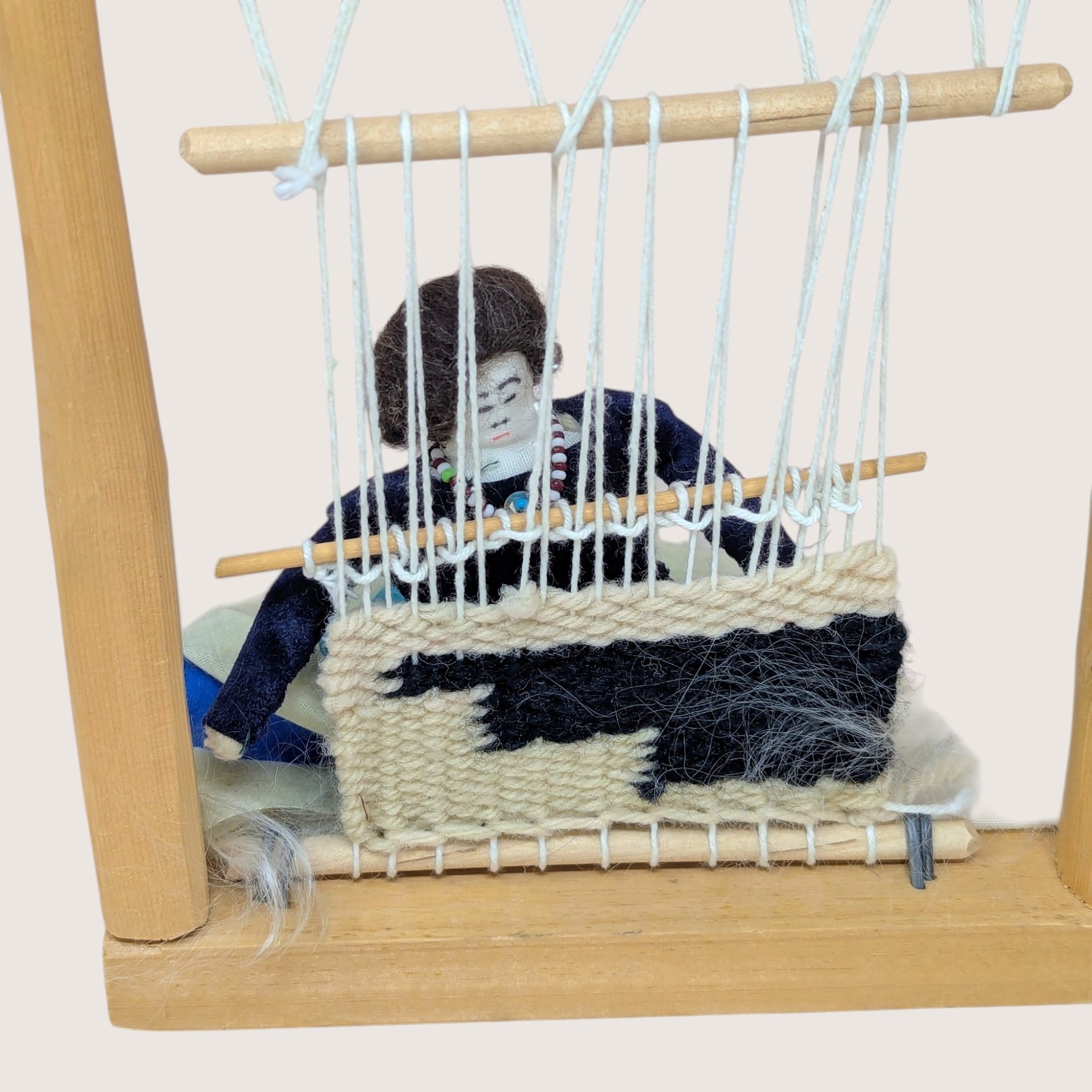Mid-Century Navajo "Weaver at Loom" Diorama