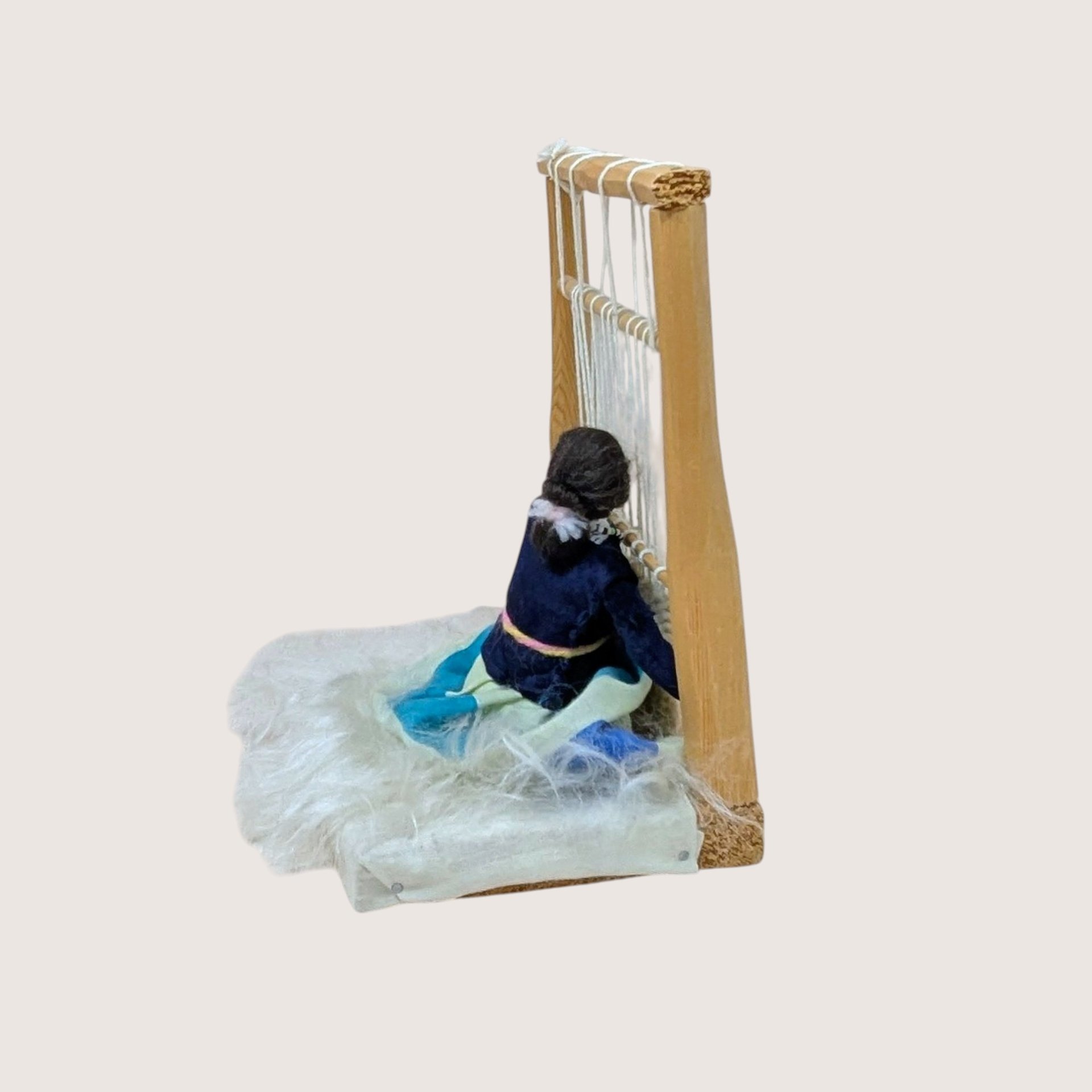 Mid-Century Navajo "Weaver at Loom" Diorama
