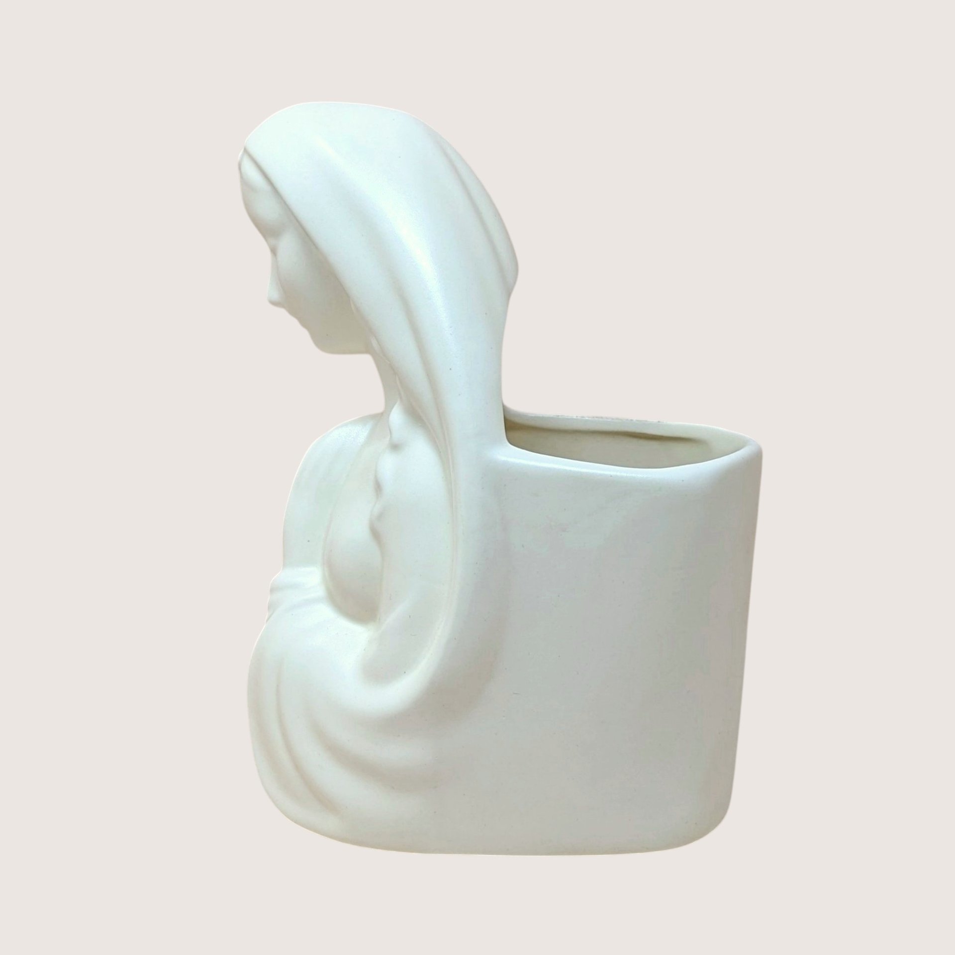 1950s Madonna Ceramic Planter
