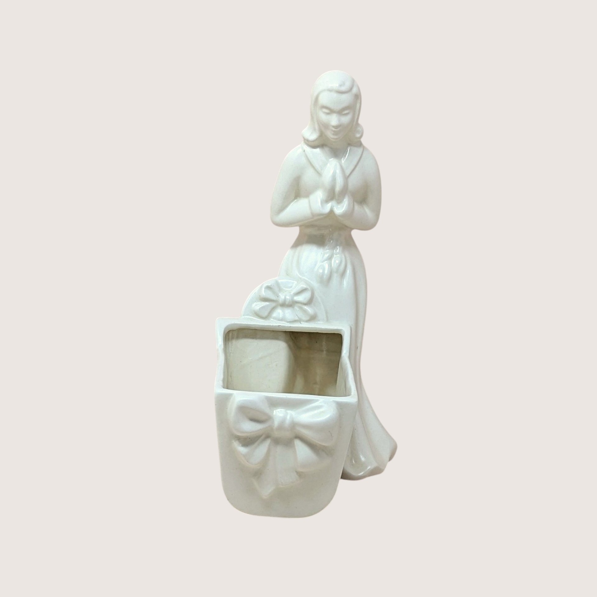 Mid-Century Royal Haeger "Mother’s Watch" Figural Cradle Planter