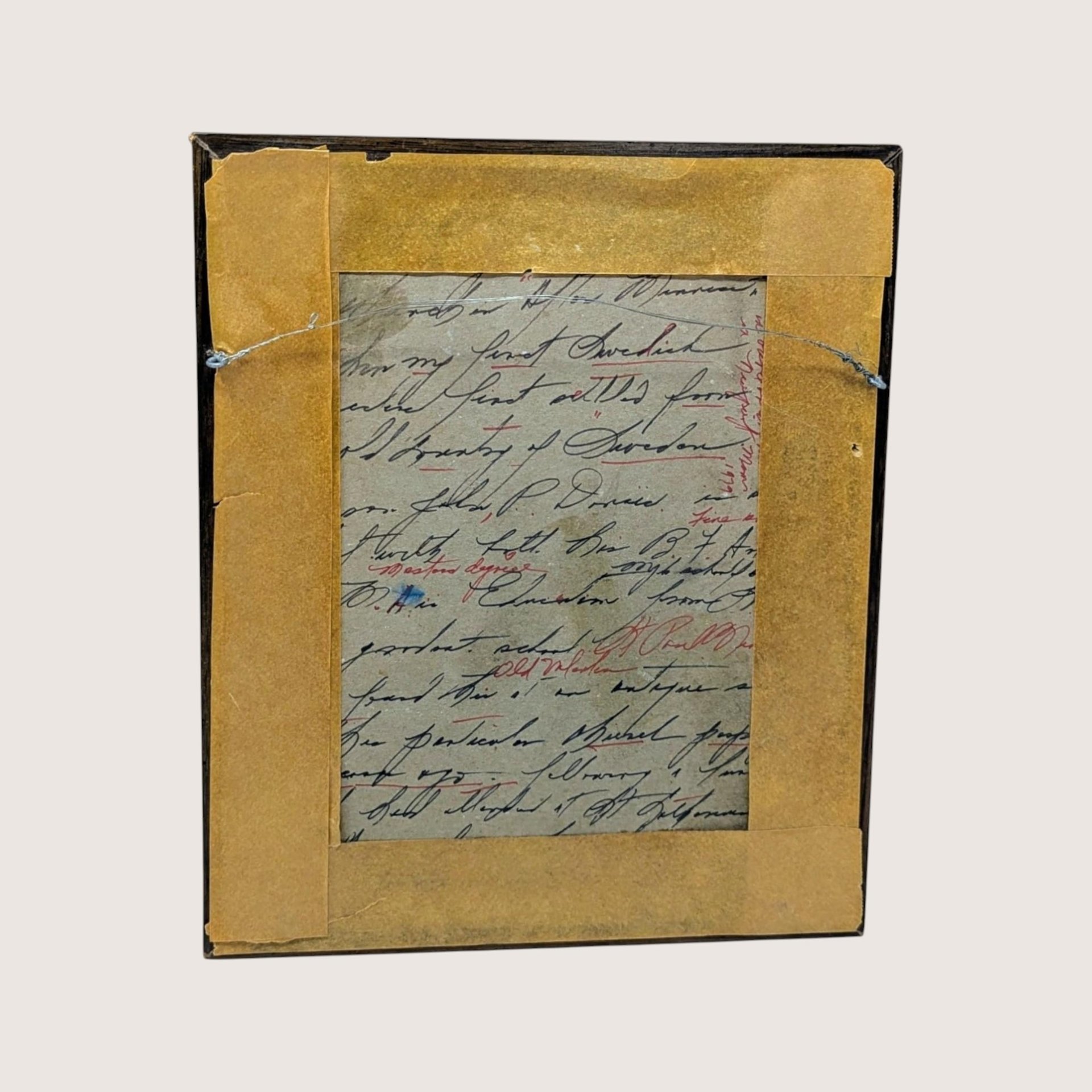 Vintage Framed Valentine Shadow Box Collage Art