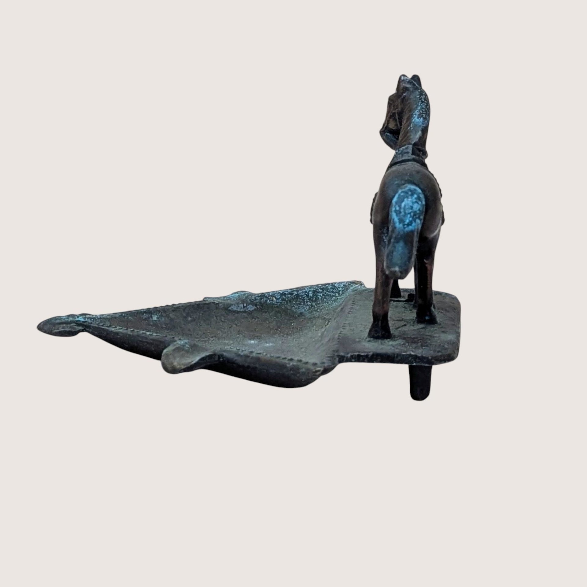 1930 John Wright Horse Cast Metal Ashtray