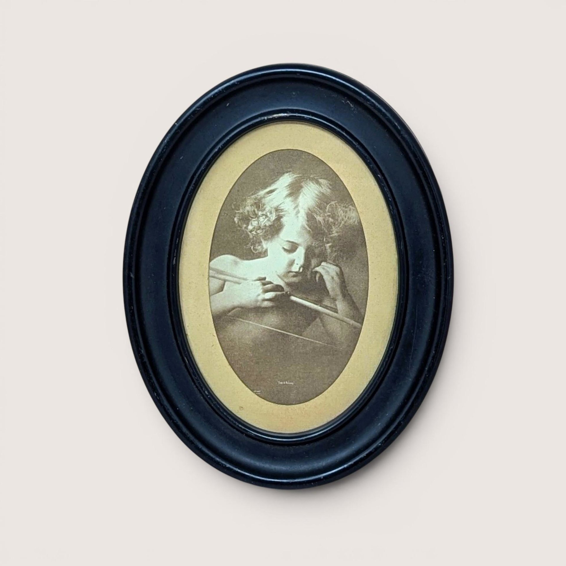Vintage M.B. Parkinson "Cupid Asleep" Print 