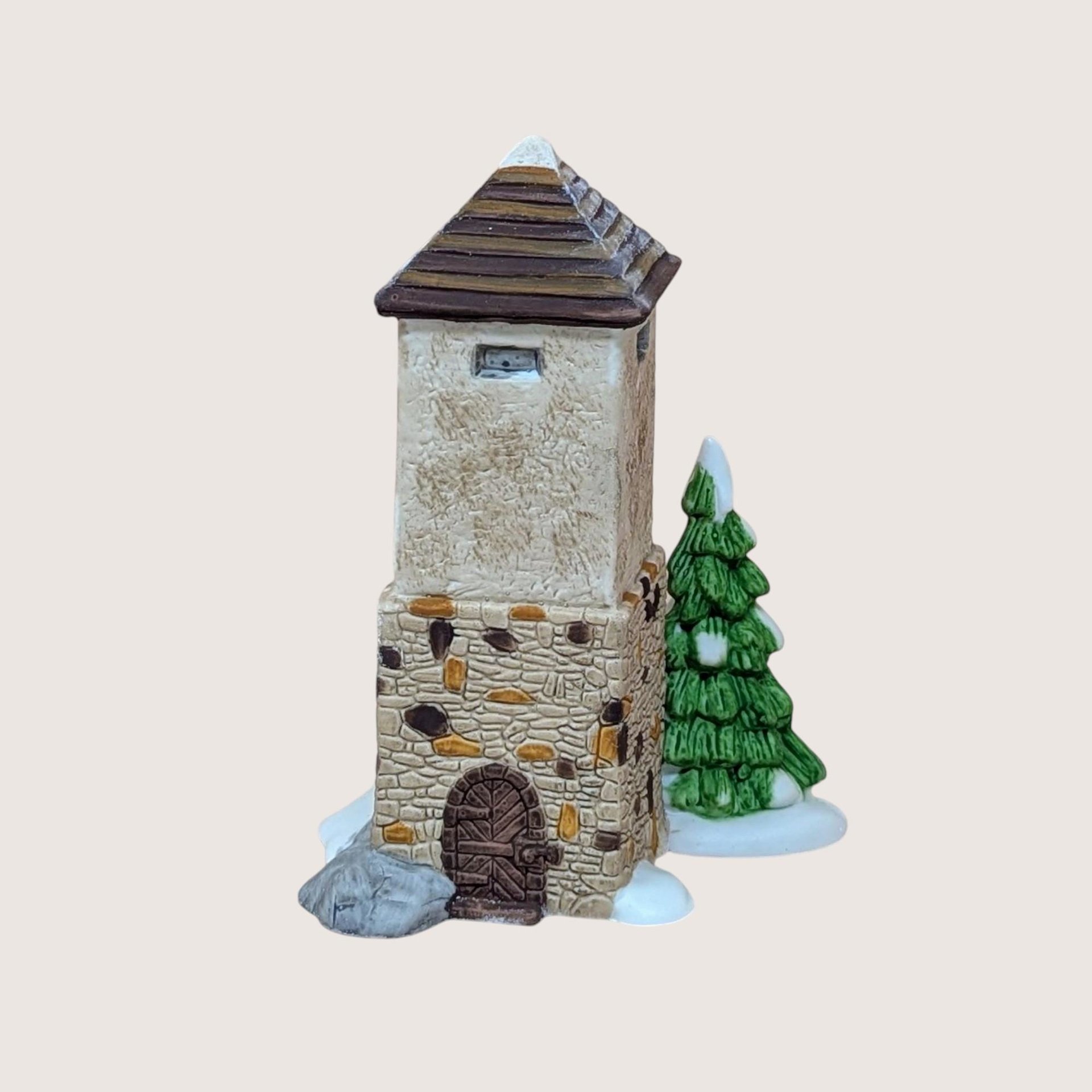Vintage Dept 56 Silo and Hayshed Village Set