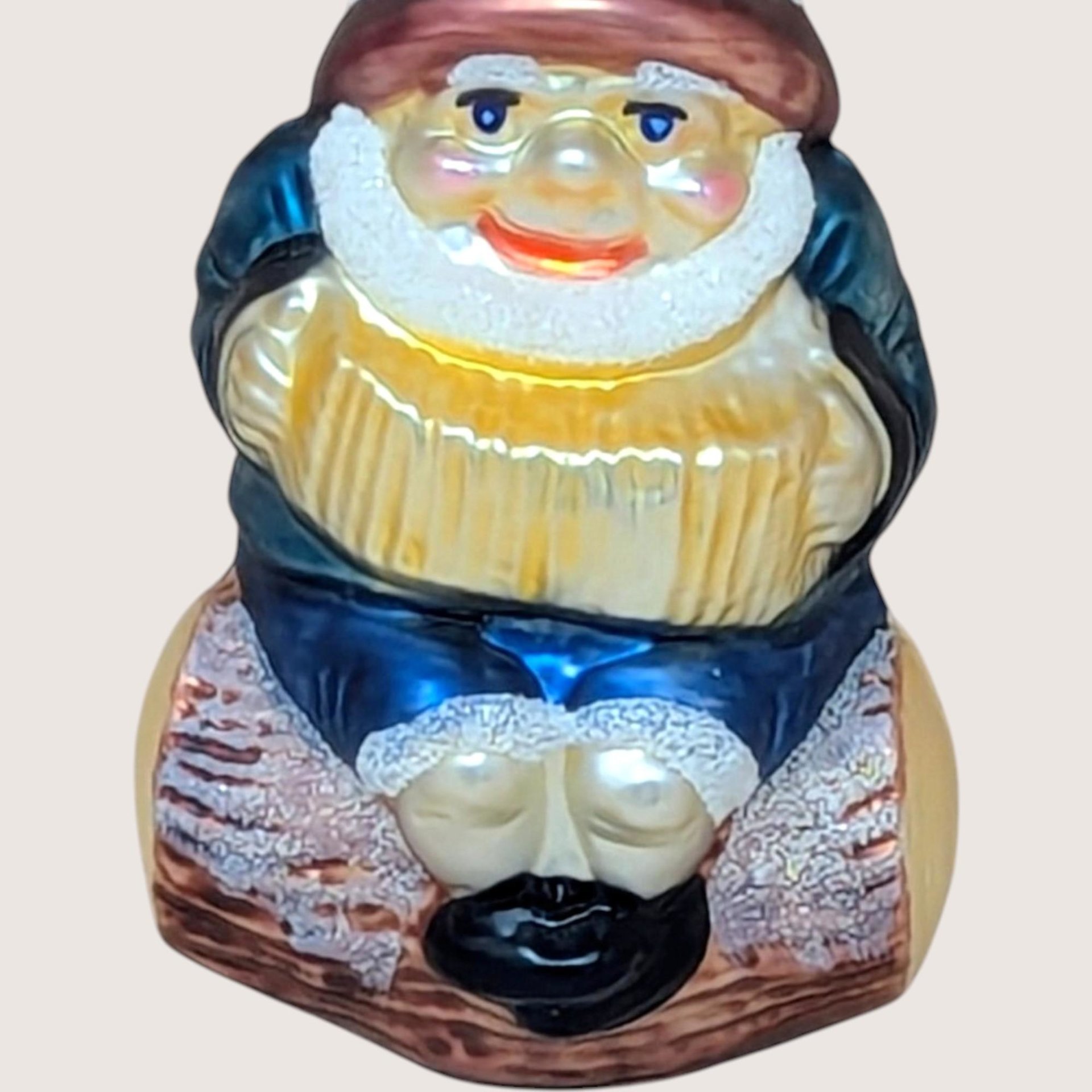 Merck Family Gnome on Log Ornament