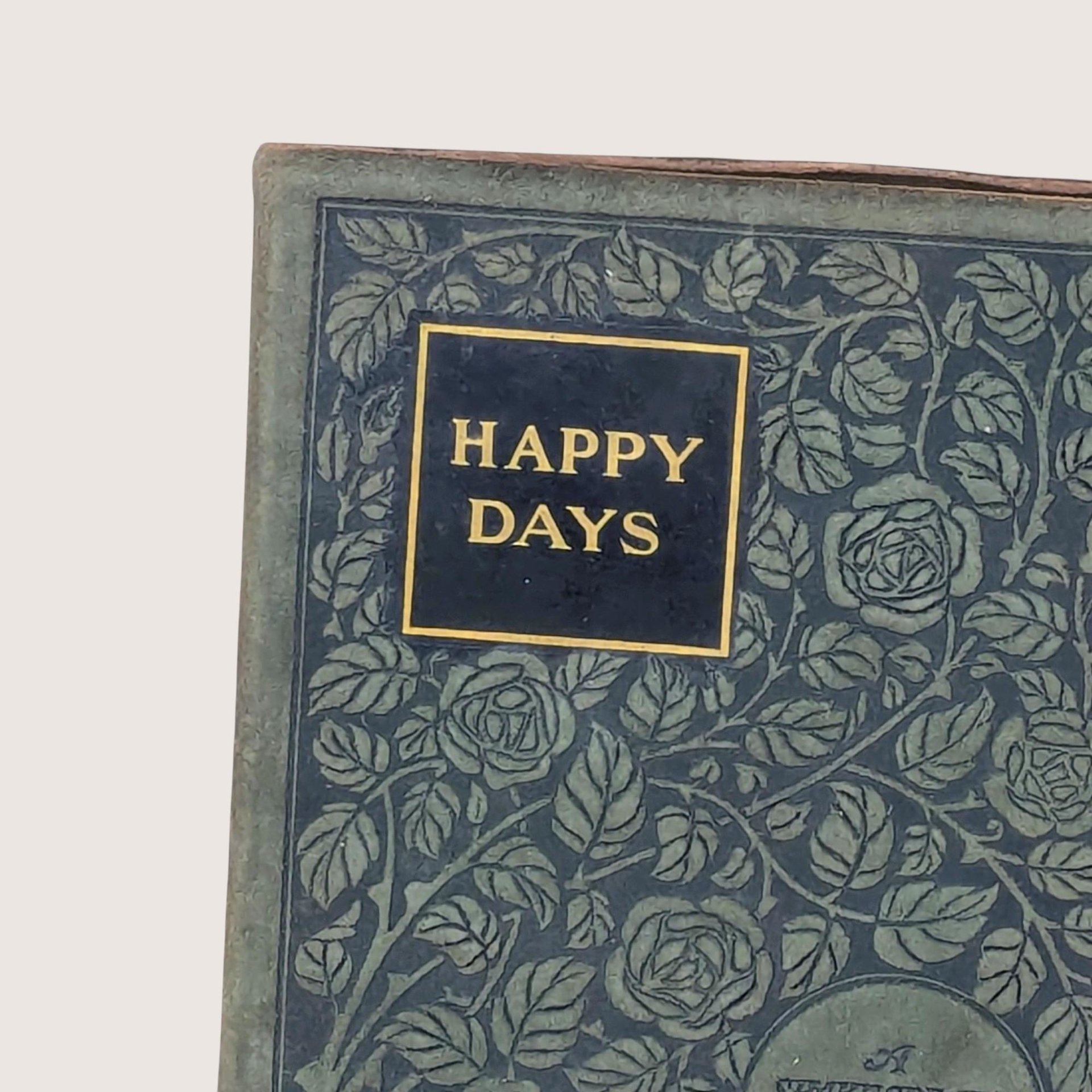 1904 Shakespeare Birthday "Happy Days" Leather-Bound Book