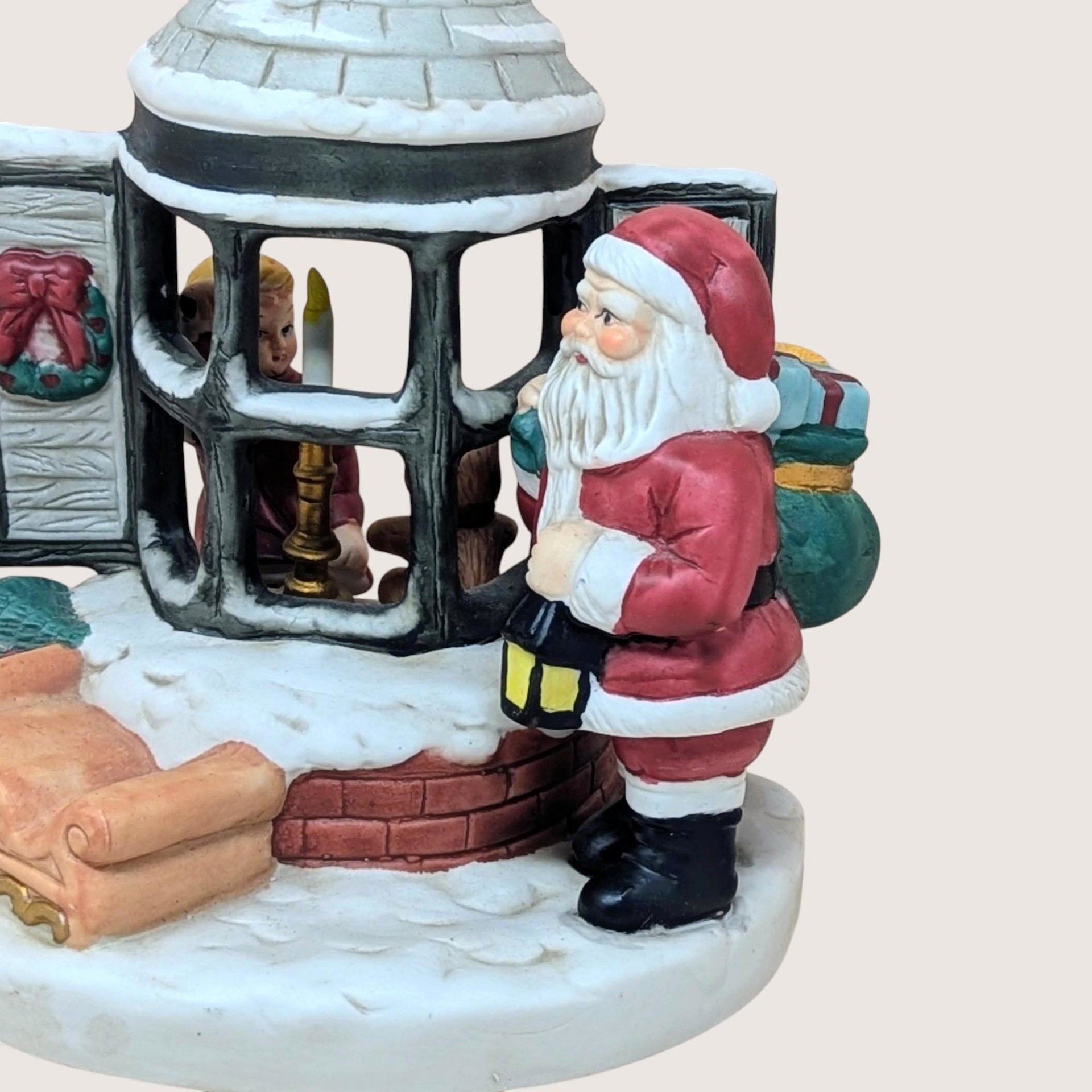 Vintage Midwest of Cannon Falls Santa Music Box